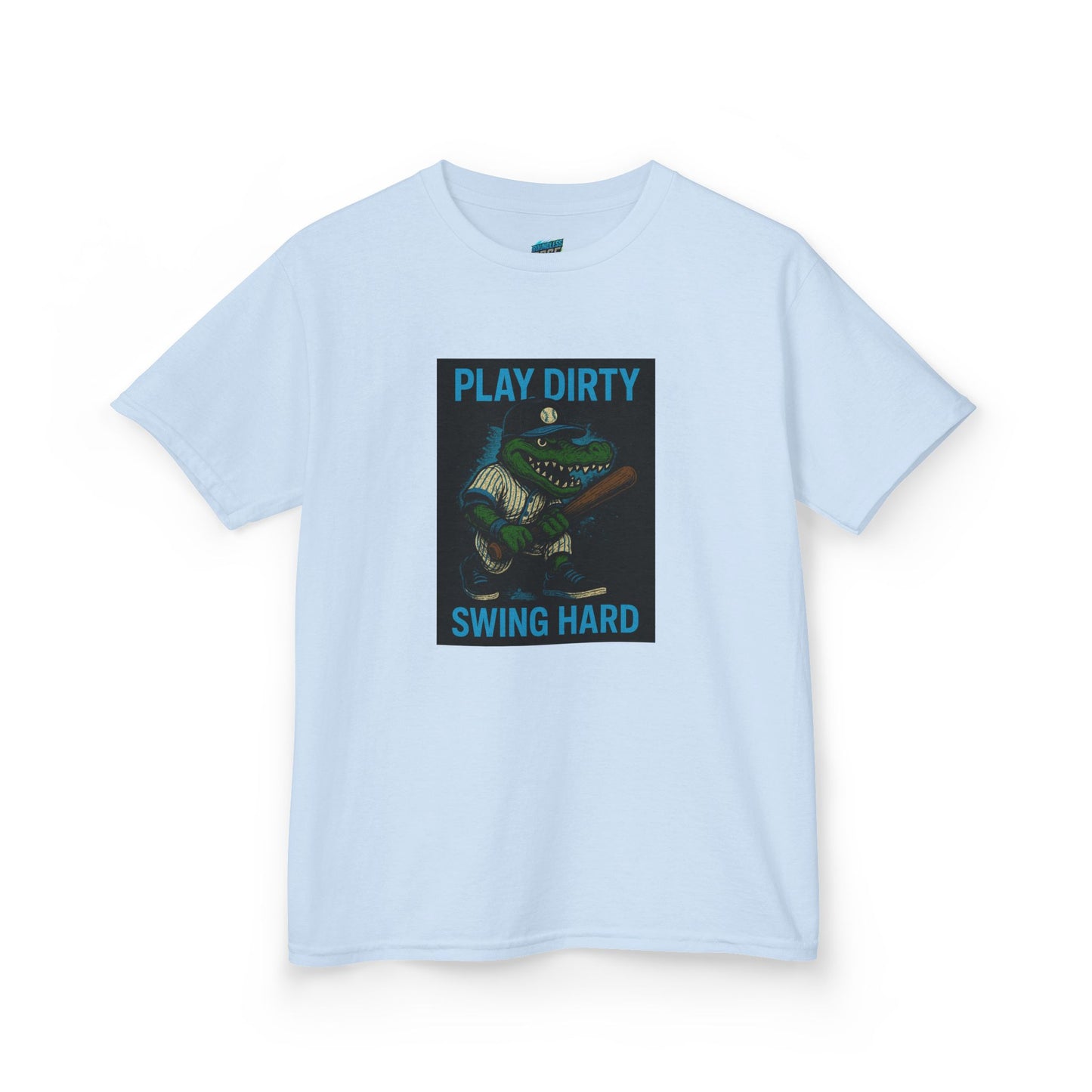 Play Dirty. Swing Hard. Gator Baseball Boys' Heavy Cotton T-Shirt