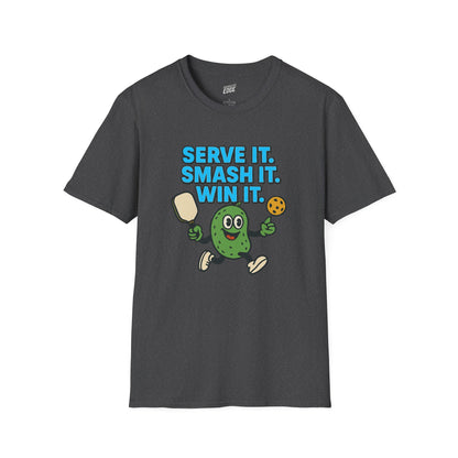 Serve it. Smash it. Win it. Pickleball Men's Basic T-Shirt
