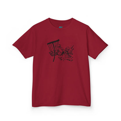 Putting Zombie Disc Golf Girls' Heavy Cotton T-Shirt