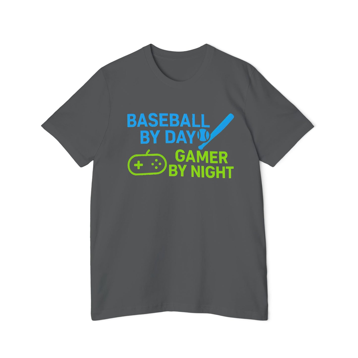 Baseball by Day, Gamer by Night Men's Premium T-Shirt