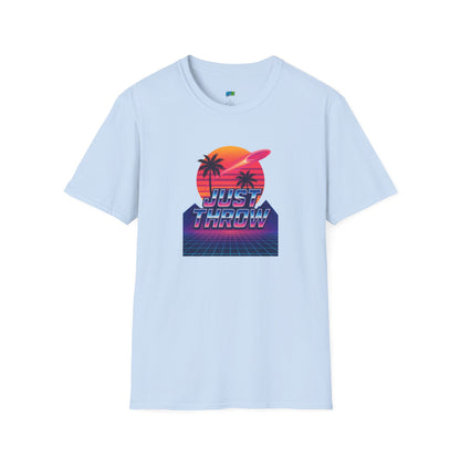 Just Throw Retro Disc Golf Men's Basic T-Shirt