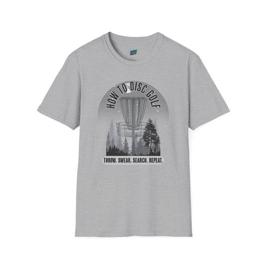 How to Disc Golf Humor Men's Basic Softstyle T-Shirt