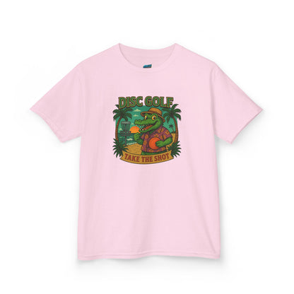 Take the Shot Disc Golf Gator Boys' Heavy Cotton T-Shirt