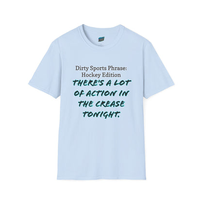 Dirty Sports Phrase Hockey Humor Women's Basic T-Shirt