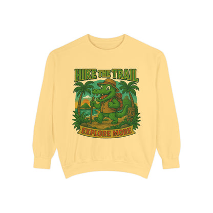 Hike the Trail Explore More Hiking Women's Premium Crewneck Sweatshirt