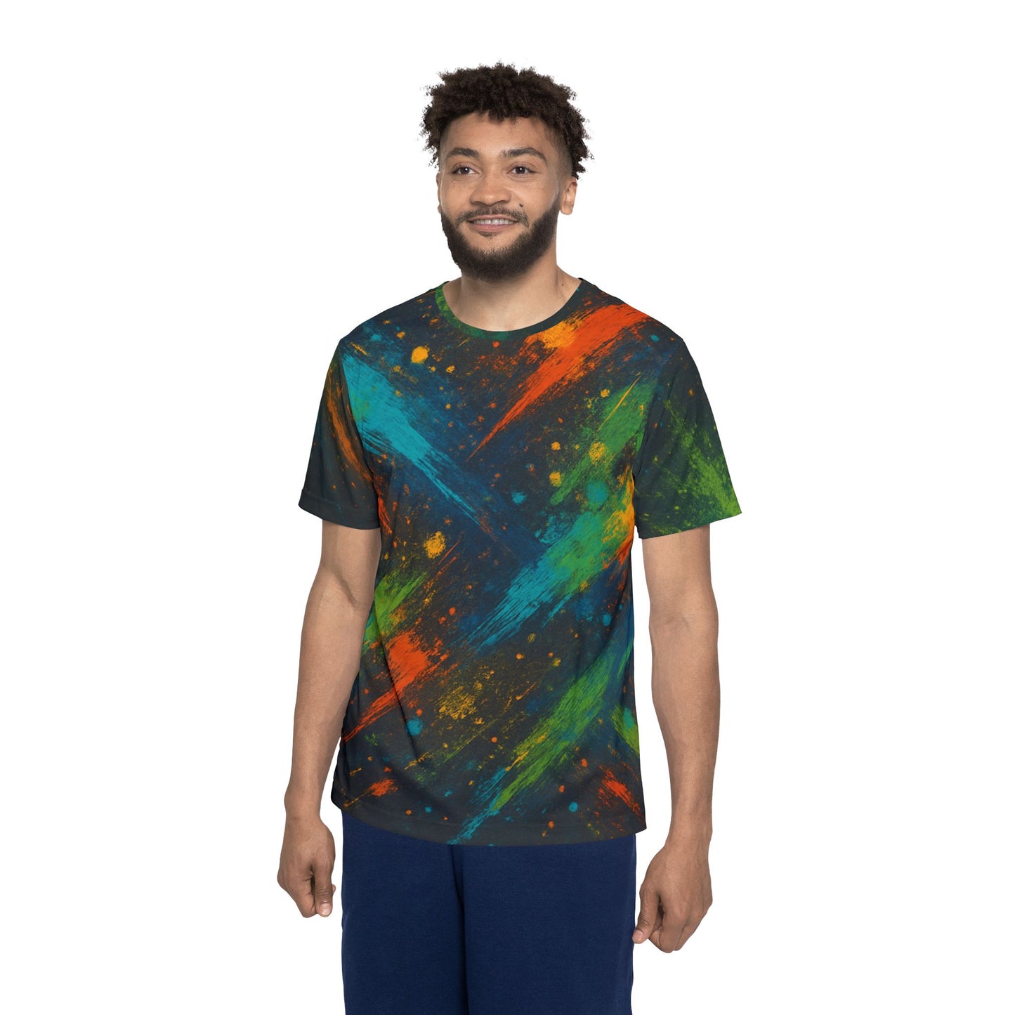 Spray Paint Design Disc Golf Men's Jersey Premium T-Shirt
