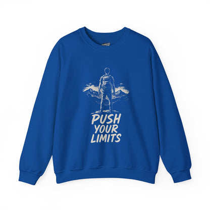 Summit Edition Push Your Limits Hiking Men's Basic Crewneck Sweatshirt