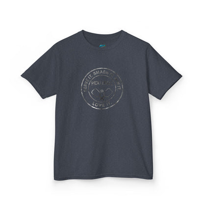 Serve it. Smash it. Win it. Love it. Round Pickleball Boys' Heavy Cotton T-Shirt