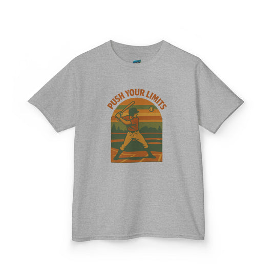 Push Your Limits Baseball Classic Boys' Heavy Cotton T-Shirt