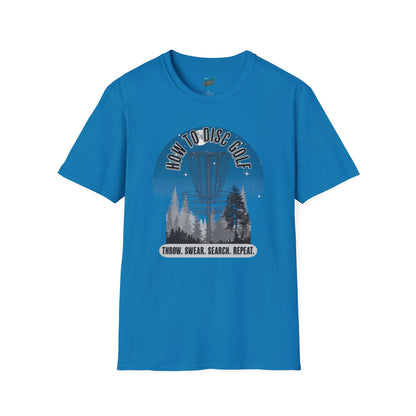 How to Disc Golf Humor Men's Basic Softstyle T-Shirt