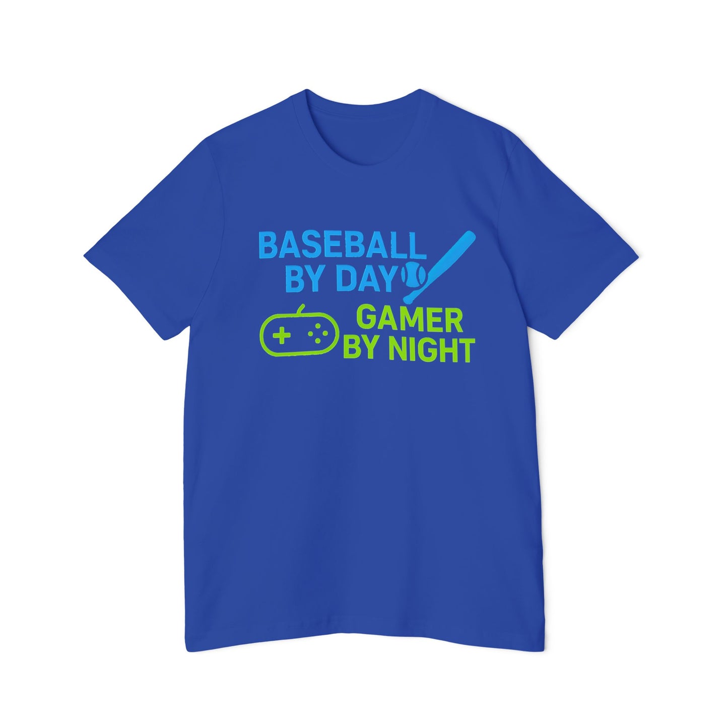 Baseball by Day, Gamer by Night Men's Premium T-Shirt