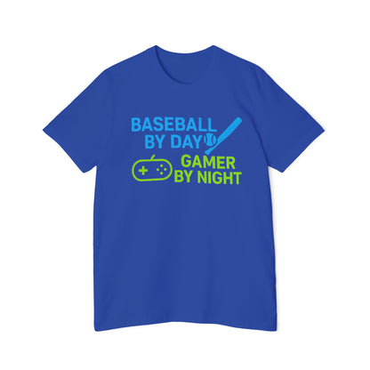 Baseball by Day, Gamer by Night Men's Premium T-Shirt