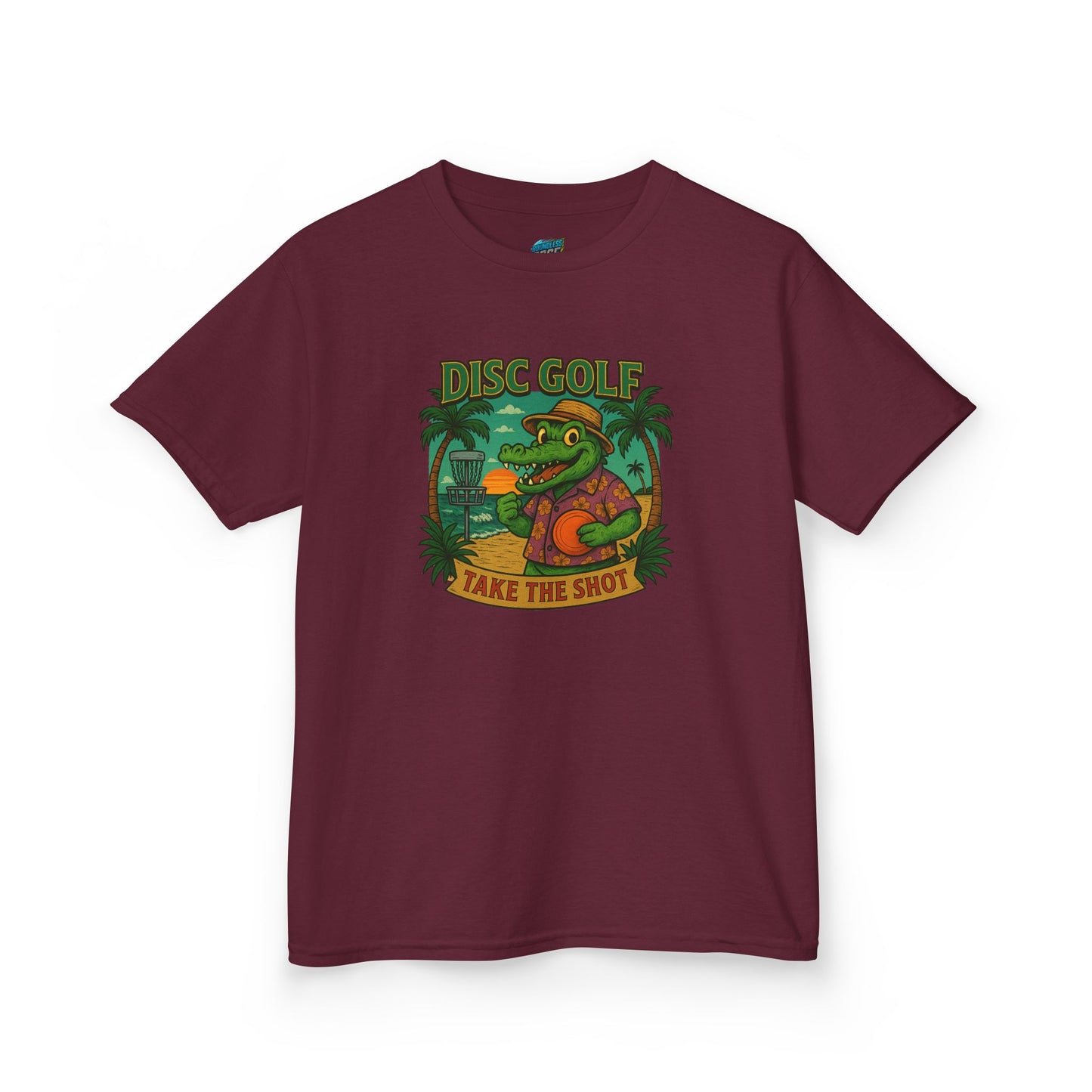 Take the Shot Disc Golf Gator Boys' Heavy Cotton T-Shirt