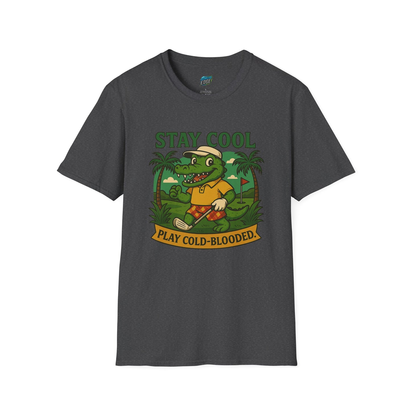 Stay Cool. Play Cold-Blooded Gator Golf Men's Basic T-Shirt