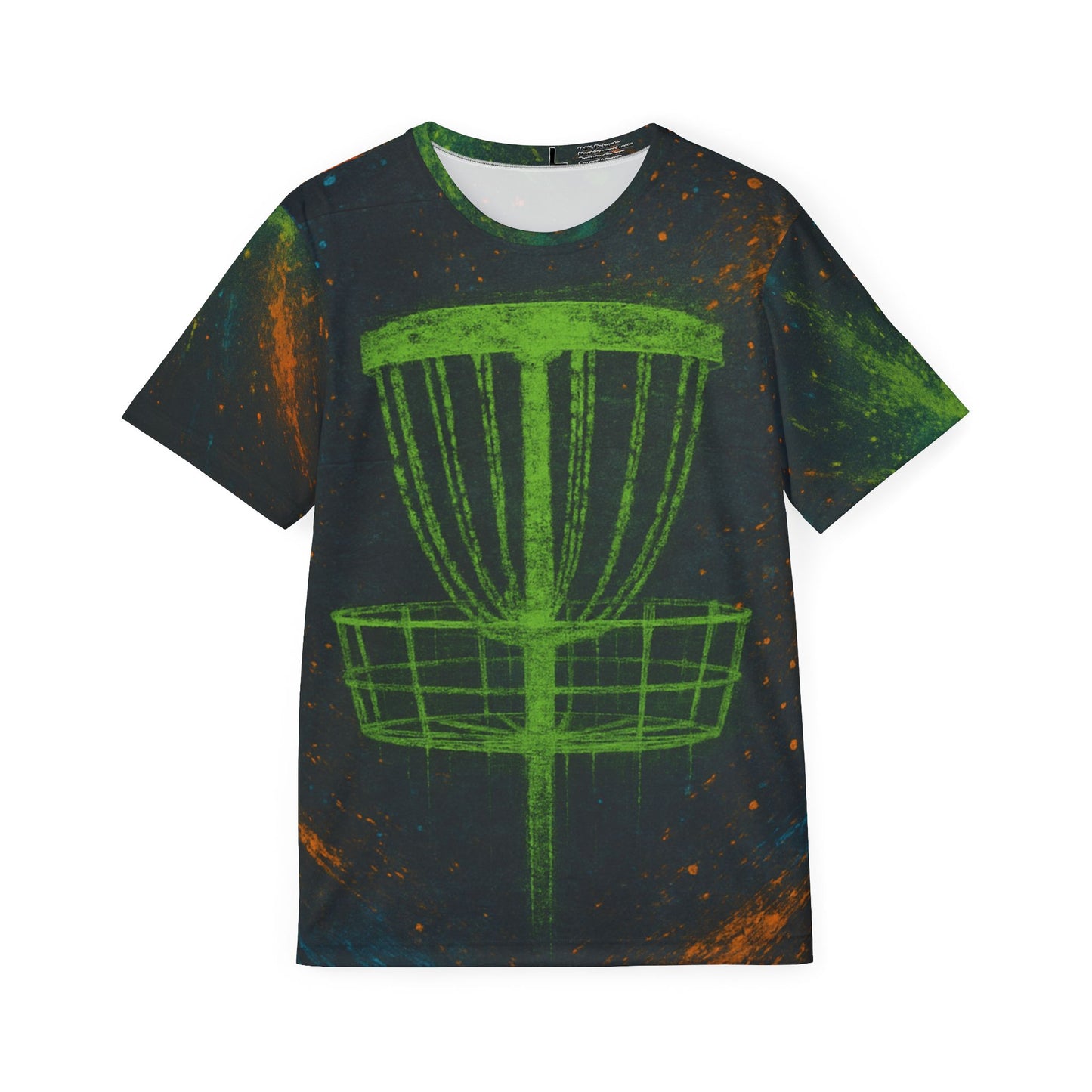 Spray Paint Design w/Basket Disc Golf Men's Jersey Premium T-Shirt