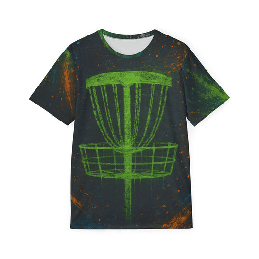 Spray Paint Design w/Basket Disc Golf Men's Jersey Premium T-Shirt