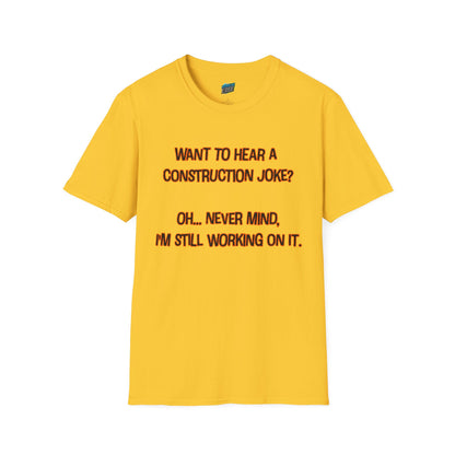 Construction Joke Mom Joke Humor Women's Basic T-Shirt