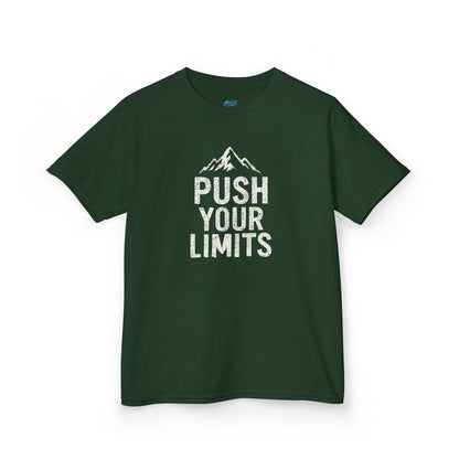 Push Your Limits Hiking Mountain Boys' Heavy Cotton T-Shirt
