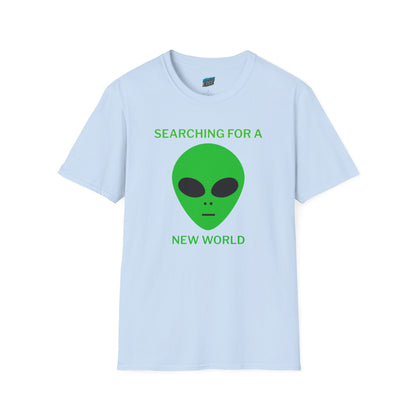 Alien Searching for a New World Humor Women's Basic Softstyle T-Shirt