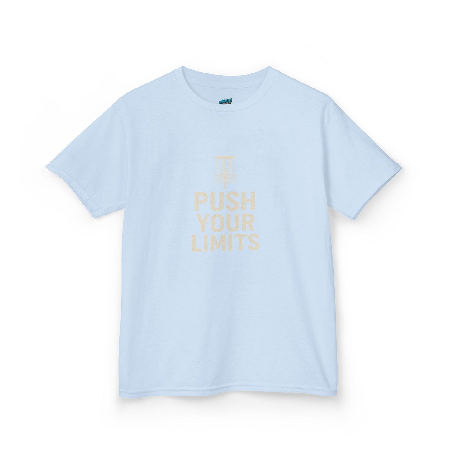 Push Your Limits Disc Golf Boys' Heavy Cotton T-Shirt