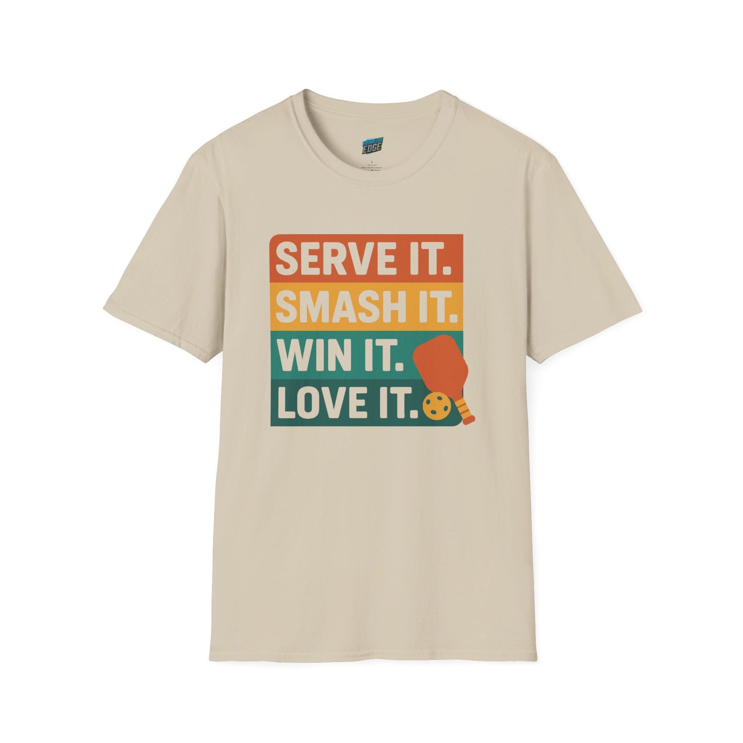Serve it. Smash it. Win it. Love it. Pickleball Men's Basic T-Shirt