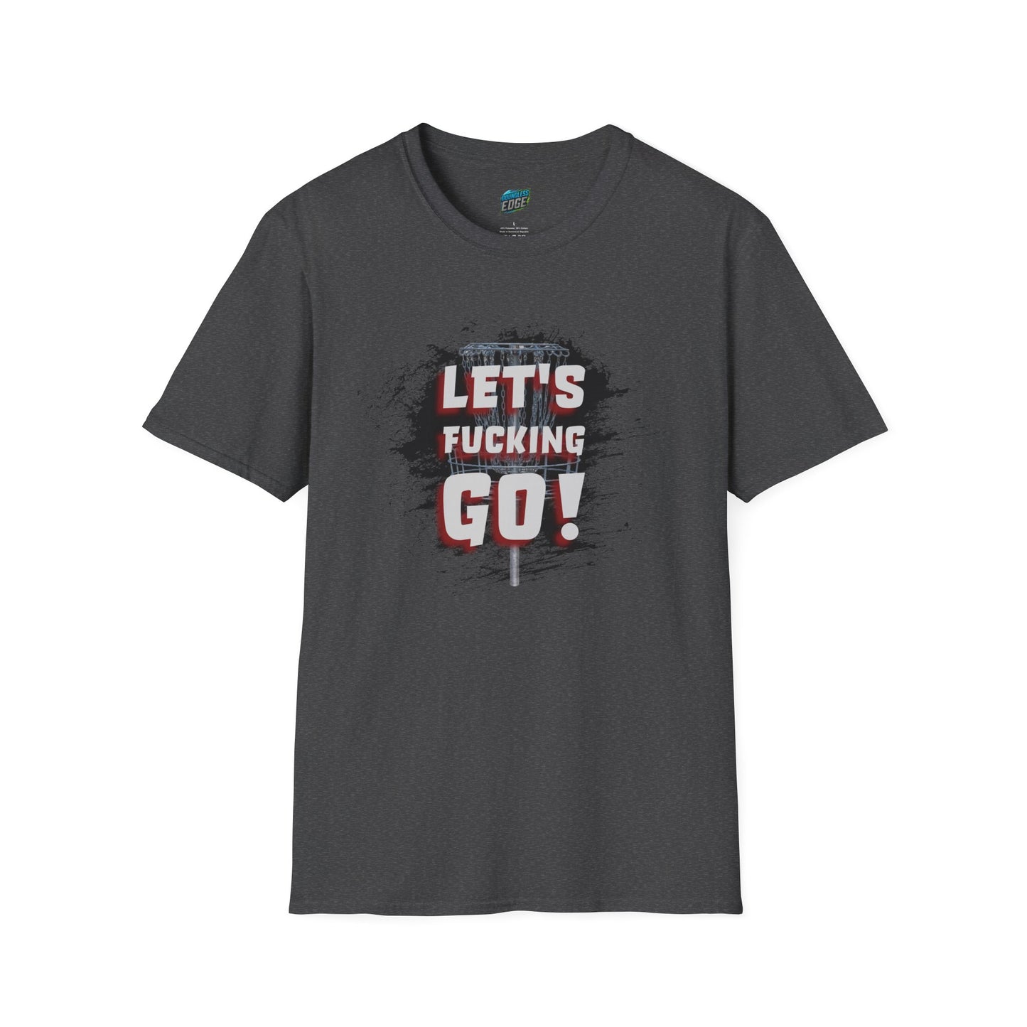 Let's F****** Go! Disc Golf Adult Humor Men's Basic Softstyle T-Shirt
