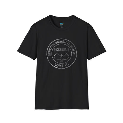 Serve it. Smash it. Win it. Love it. Pickleball Men's Basic T-Shirt