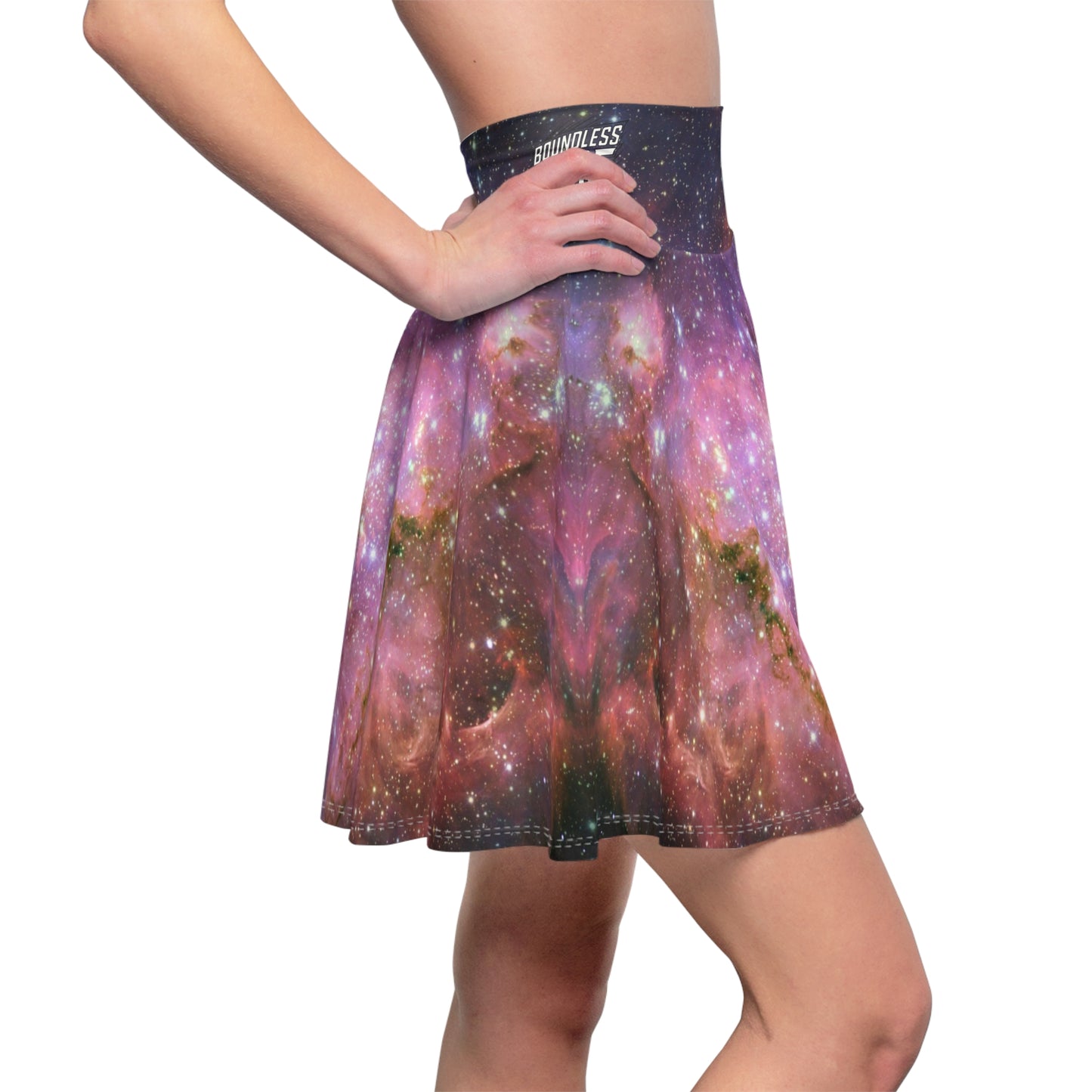 Galaxy Women's Skater Skirt Cosmic Skateboarding Boundless Edge Edition Bottoms