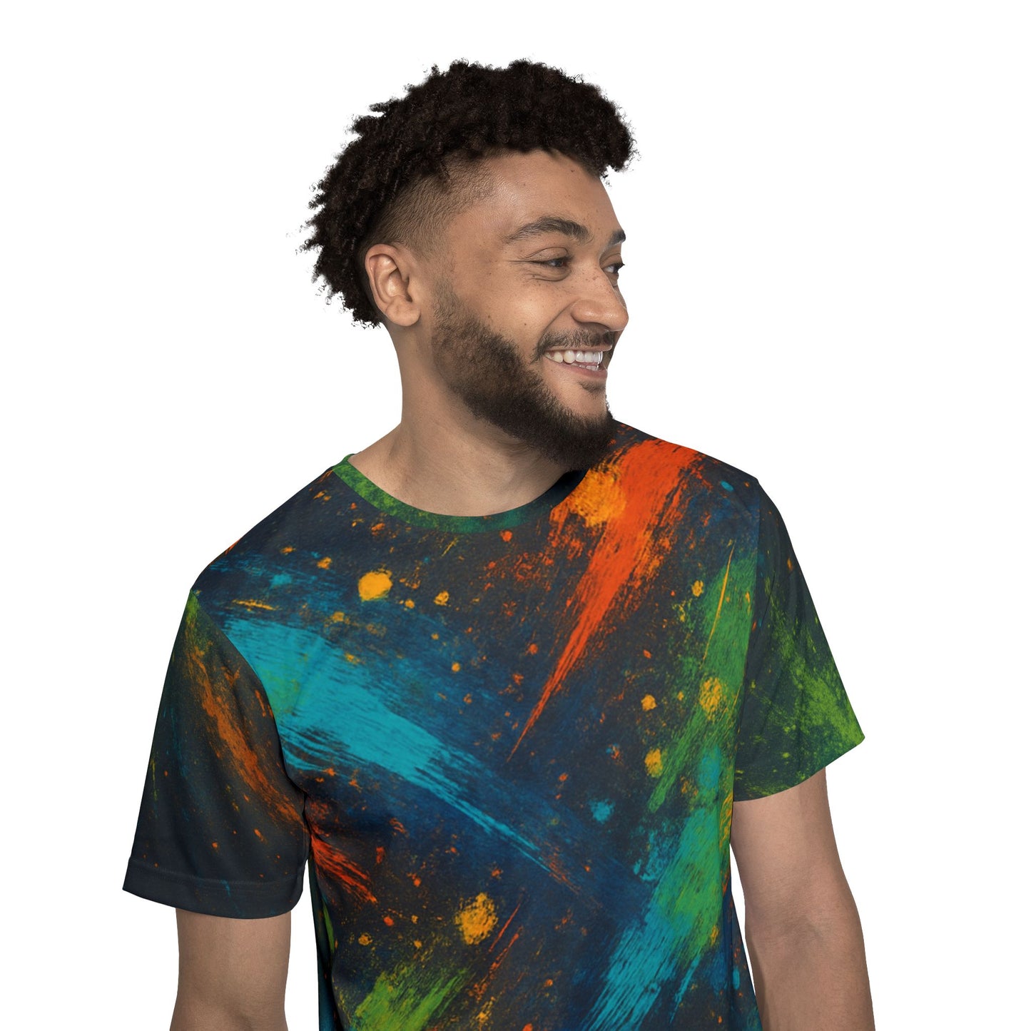 Spray Paint Design Disc Golf Men's Jersey Premium T-Shirt