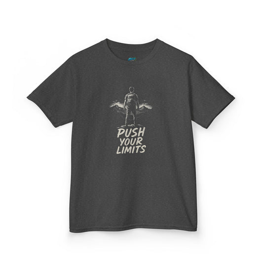 Push Your Limits Hiking Boys' Heavy Cotton T-Shirt