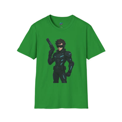 Cyber Agent Anime Men's Basic T-Shirt