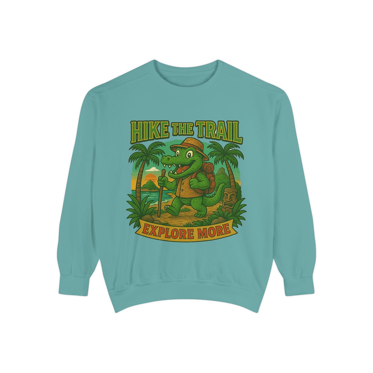 Hike the Trail Explore More Hiking Women's Premium Crewneck Sweatshirt