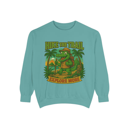 Hike the Trail Explore More Hiking Women's Premium Crewneck Sweatshirt