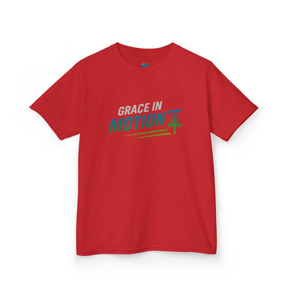 Grace in Motion Disc Golf Girls' Heavy Cotton T-Shirt
