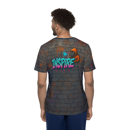 Inspire Graffiti Wall Men's Jersey Premium T-Shirt