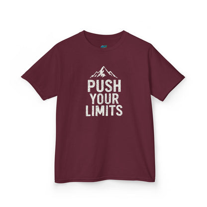 Push Your Limits Hiking Mountain Girls' Heavy Cotton T-Shirt