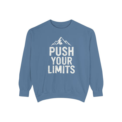 Push Your Limits Vintage Wash Men's Premium Crewneck Sweatshirt
