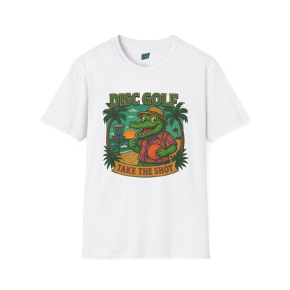 Take the Shot Disc Golf Gator Women's Basic T-Shirt