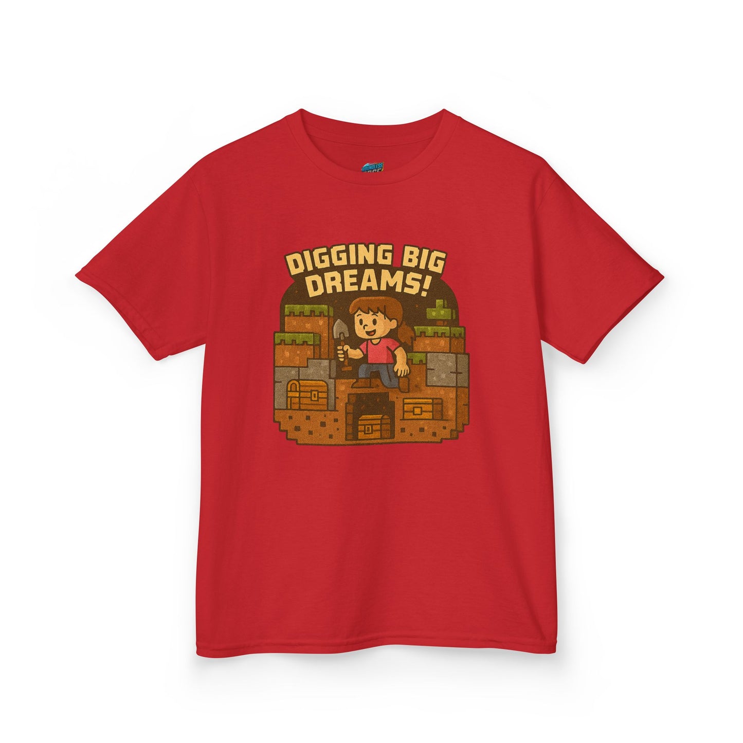 Digging Big Dreams Playing with Danger Girls' Heavy Cotton T-Shirt