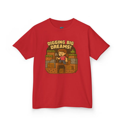 Digging Big Dreams Playing with Danger Girls' Heavy Cotton T-Shirt
