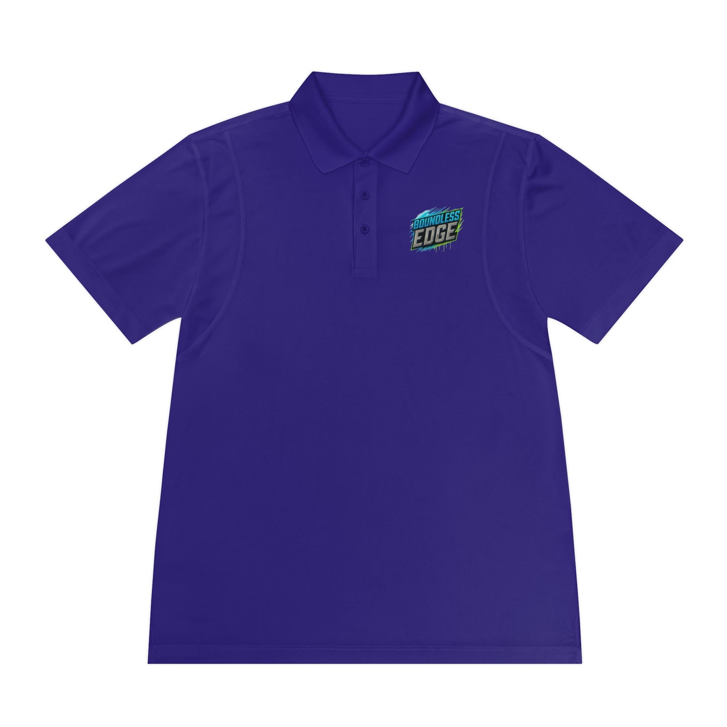 Boundless Edge Disc Golf Men's Sport Polo Premium T-Shirt