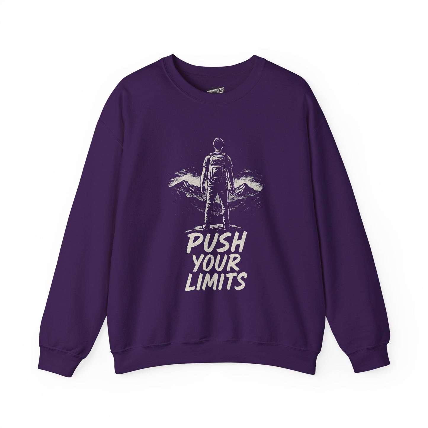 Summit Edition Push Your Limits Hiking Men's Basic Crewneck Sweatshirt