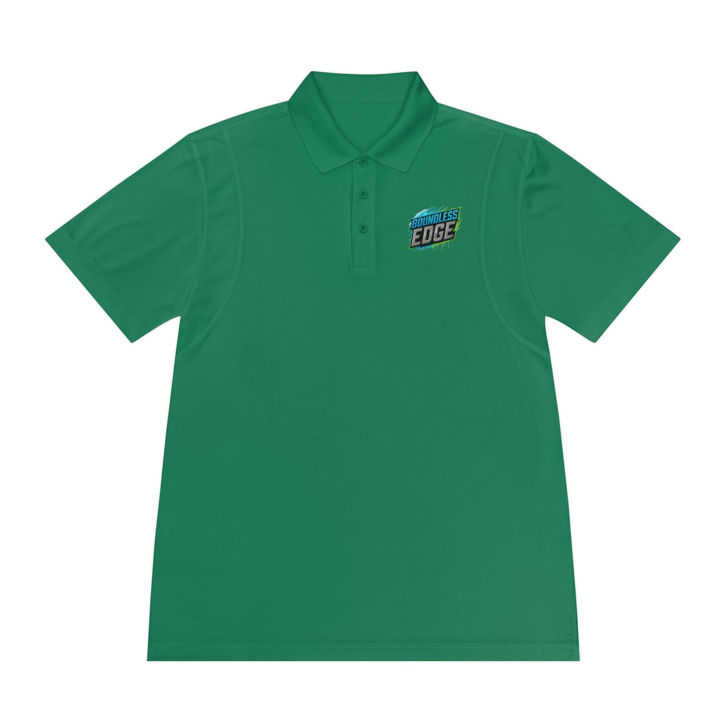 Boundless Edge Disc Golf Men's Sport Polo Premium T-Shirt