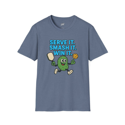 Serve it. Smash it. Win it. Pickleball Men's Basic T-Shirt