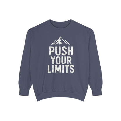 Push Your Limits Vintage Wash Women's Premium Crewneck Sweatshirt