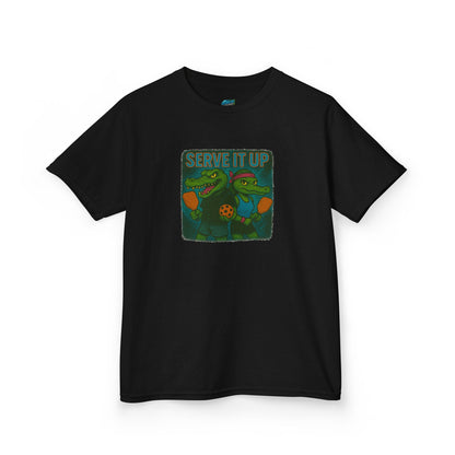 Serve it up Gator Pickleball Boys' Heavy Cotton T-Shirt