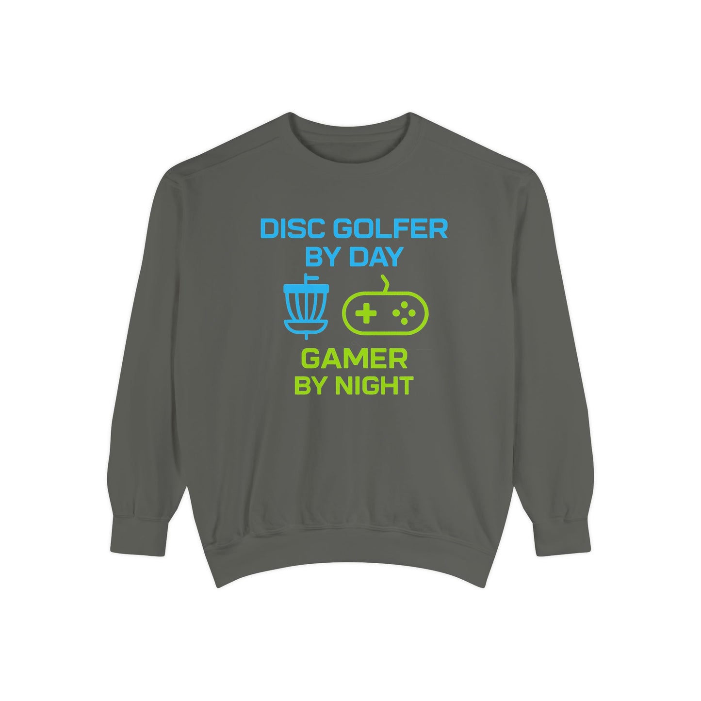 Disc Golfer by Day, Gamer by Night Women's Premium Relaxed Fit Crewneck Sweatshirt