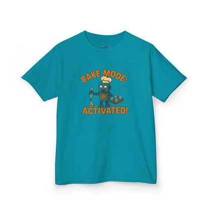 Bake Mode: Activated Playing with Danger Girls' Heavy Cotton T-Shirt