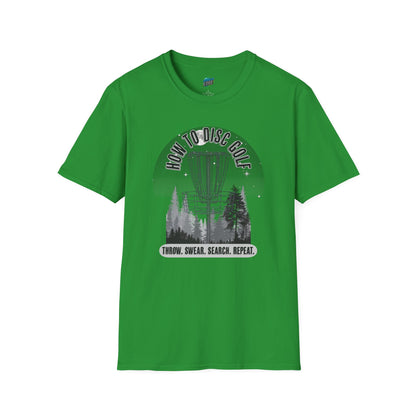 How to Disc Golf Humor Men's Basic Softstyle T-Shirt