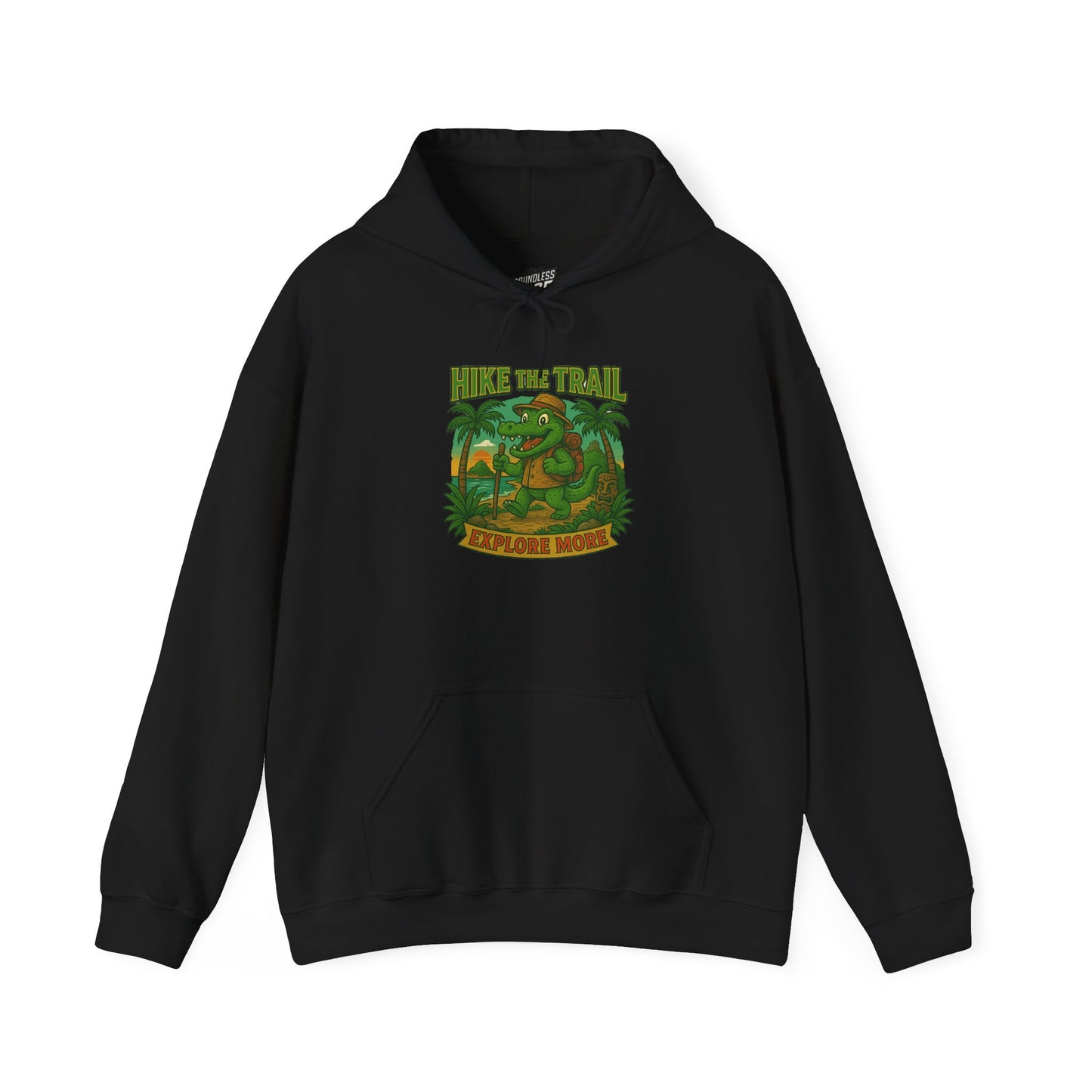Hike the Trail – Explore More Hiking Women's Basic Heavy Blend Hoodie Sweatshirt